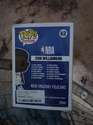 Funko Pop! Zion Williamson 62 NBA