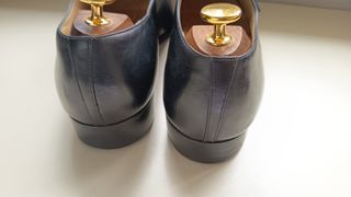 Scarpe Derby Pelle Blu N 43