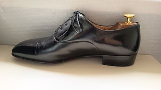 Scarpe Derby Pelle Blu N 43