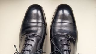 Scarpe Derby Pelle Blu N 43