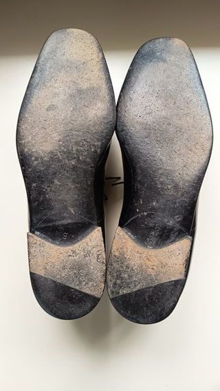 Scarpe Derby Pelle Blu N 43