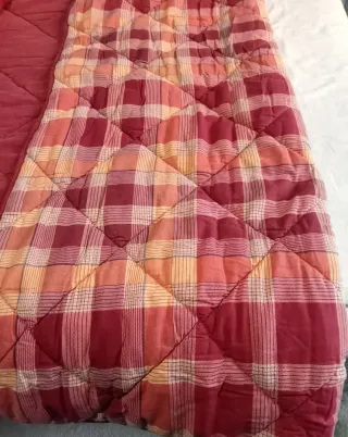 Trapunta invernale lettino a quadri