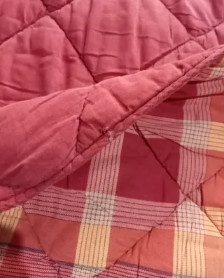 Trapunta invernale lettino a quadri