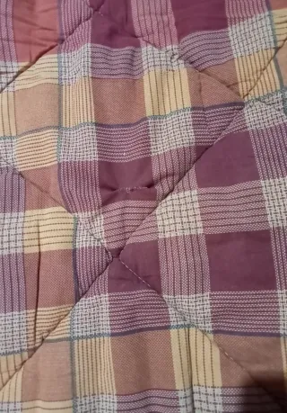 Trapunta invernale lettino a quadri