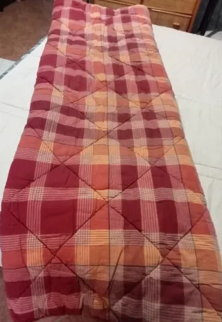 Trapunta invernale lettino a quadri