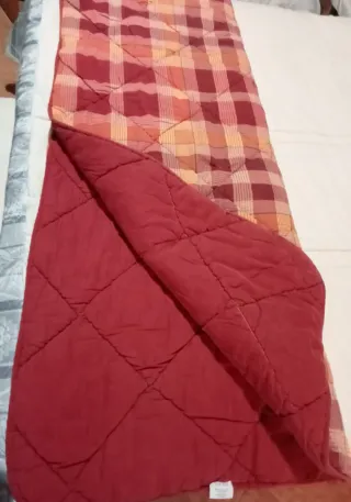 Trapunta invernale lettino a quadri