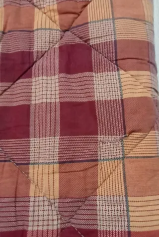 Trapunta invernale lettino a quadri