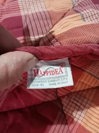 Trapunta invernale lettino a quadri