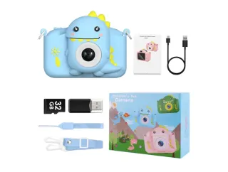 Cámara Dinosaurio Infantil 32GB + Accesorios