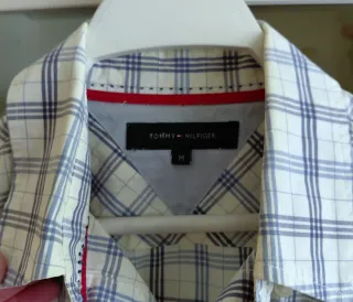 Camisa Tommy Hilfiger Cuadros Azul Talla M