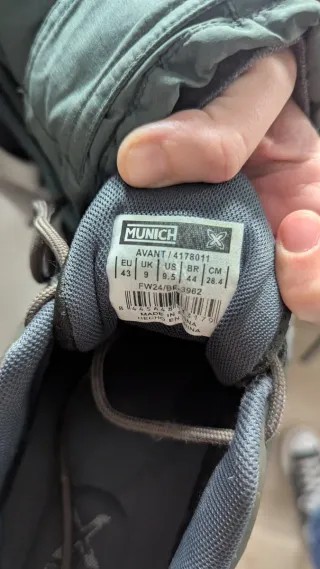 Zapatillas Munich Avant 11 Gris/Verde Talla 43