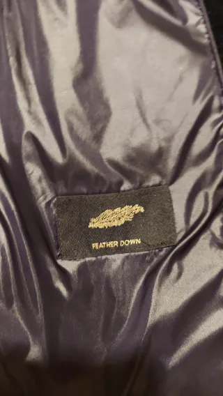 Plumífero Terciopelo azul marino Massimo Dutti S