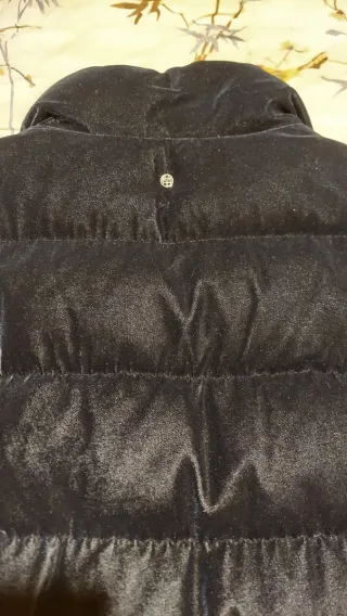 Plumífero Terciopelo azul marino Massimo Dutti S