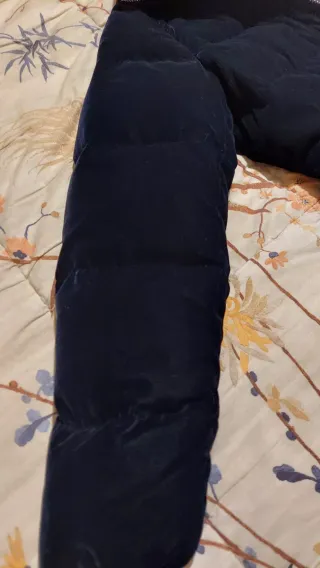 Plumífero Terciopelo azul marino Massimo Dutti S