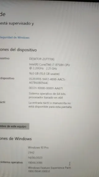 Portátil HP Omen Gaming Negro/Rojo