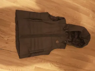 Chaleco acolchado mujer marrón