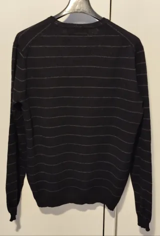 Maglione Calvin Klein Uomo Scollo V Nero