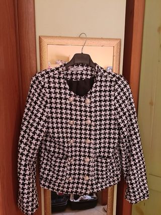 Completo giacca e gonna pied-de-poule