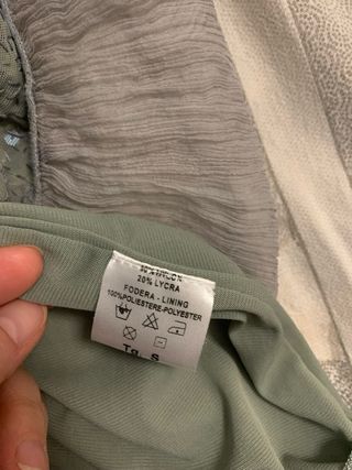 Abito elegante paillettes oro e argento