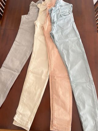 Pantalones tejanos colores Talla 36 Bershka