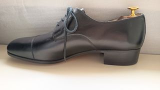 Scarpe artigianali in pelle blu N. 44