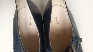 Scarpe artigianali in pelle blu N. 44