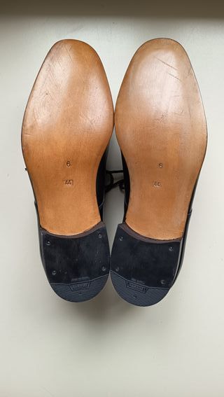 Scarpe artigianali in pelle blu N. 44