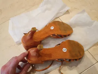 Zapatos de baile de salón para mujer color naranja