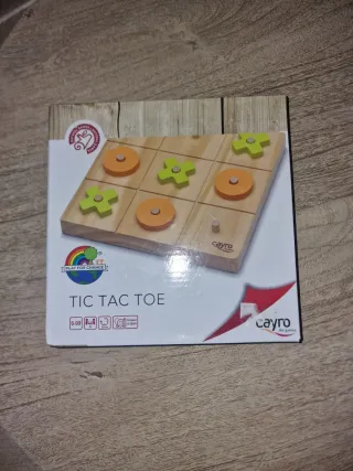 Juego de mesa Tic Tac Toe de madera