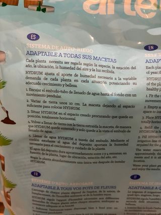 Sistema de auto riego Hydrum