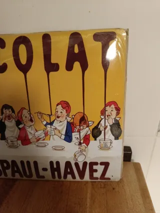 Cartel Metálico Chocolat Delsespoul-Havez