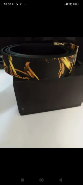 Cintura Versace Jeans Couture Uomo Nera