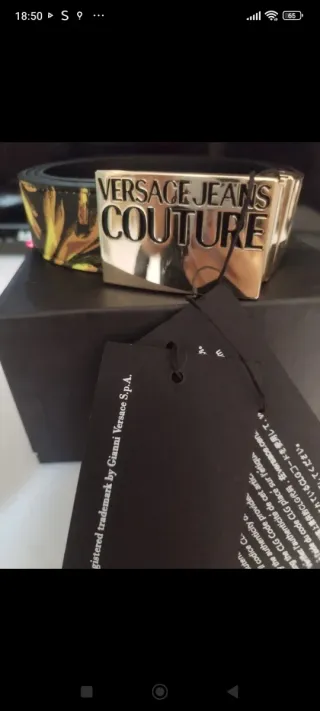 Cintura Versace Jeans Couture Uomo Nera