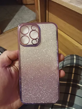 Custodia iPhone 14 Pro Max Glitter Viola