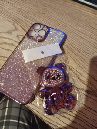 Custodia iPhone 14 Pro Max Glitter Viola