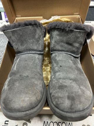 Ugg Mini Bailey Button Grigio Tg 37