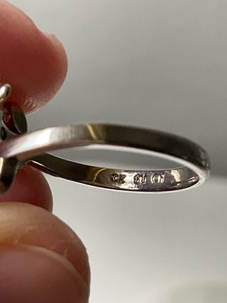 Anillo plata esterlina bague ring