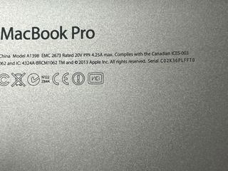 Despiece MacBook Pro A1398