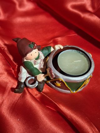 Portacandele Aiuto Babbo Natale