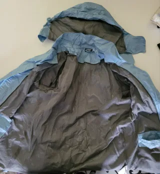 Chubasquero/Cortavientos Azul y Gris