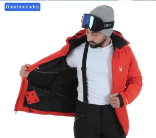 Giacca da sci Spyder Liability arancione da uomo