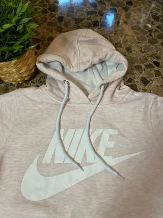 Sudadera Nike Rosa y Blanca Y2K