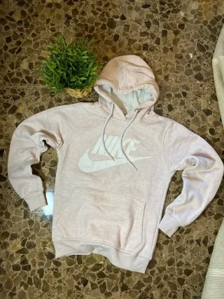 Sudadera Nike Rosa y Blanca Y2K