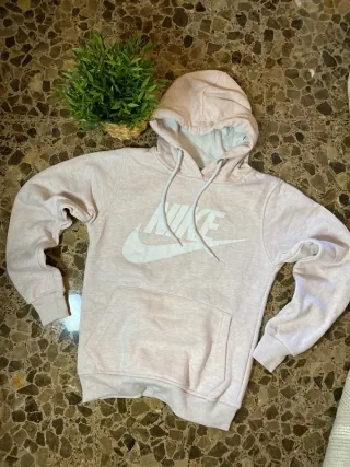 Sudadera Nike Rosa y Blanca Y2K