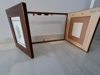 Mueble cubrecontador madera 2 puertas