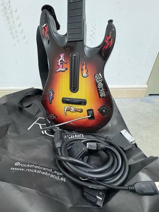 Guitarra Guitar Hero con cables