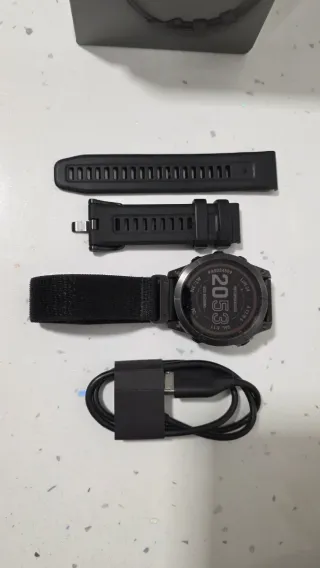 Garmin Fenix 7 Zafiro Solar Negro carbon DLC