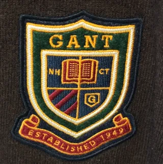 Maglione Gant Uomo Scollo V Marrone Grigio Taglia