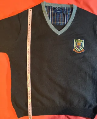 Maglione Gant Uomo Scollo V Marrone Grigio Taglia
