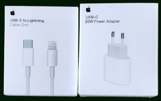 Cavo USB-C a Lightning 2m e Caricatore 20W